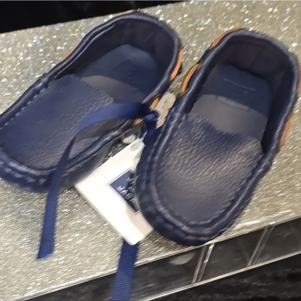 Janie & Jack Leather Driver Loafers‎